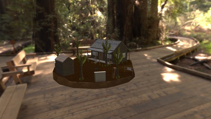 1ANI20N exam Rodet Max Diorama: Forest Loner 3D Model