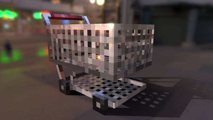 Cubic Shopping cart 3D Model