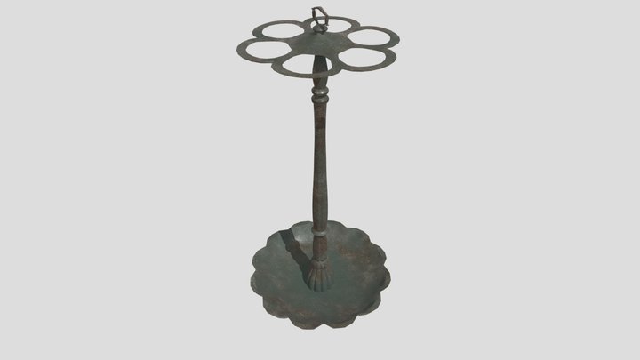 Victorian Umbrella Stand 3D Model