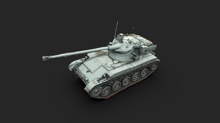 AMX-13 SM1 Singapore Armed Forces Tank 3D Model