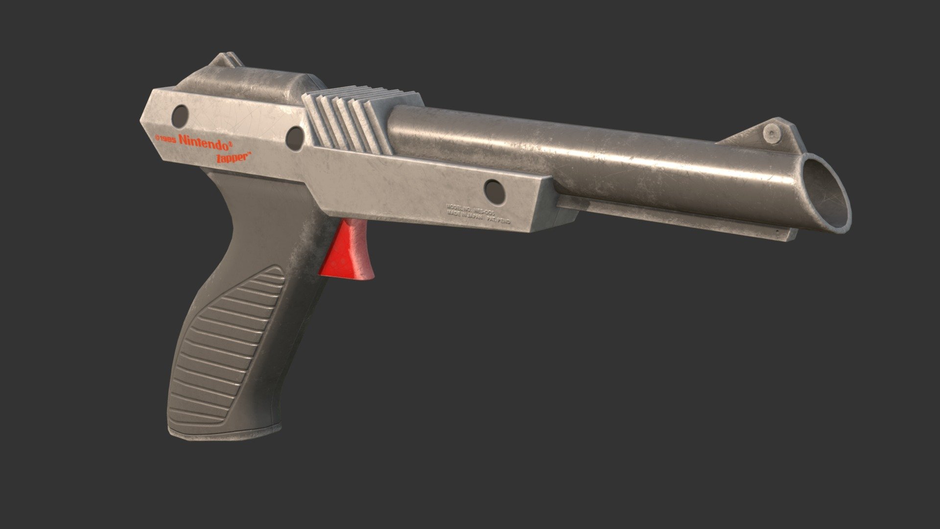 1985 Nintendo NES Zapper - 3D model by pixlstorm [080690c] - Sketchfab