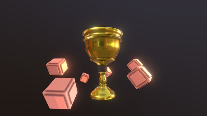 Golden Grail 3D Model