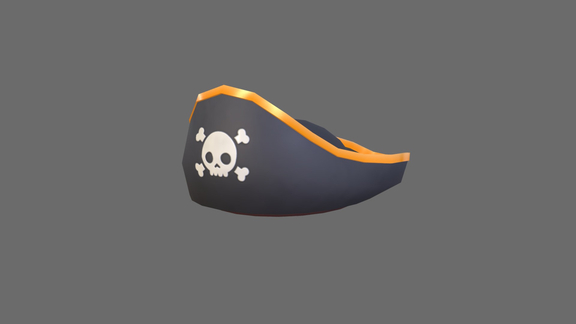 3D model Pirate Hat - This is a 3D model of the Pirate Hat. The 3D model is about logo.