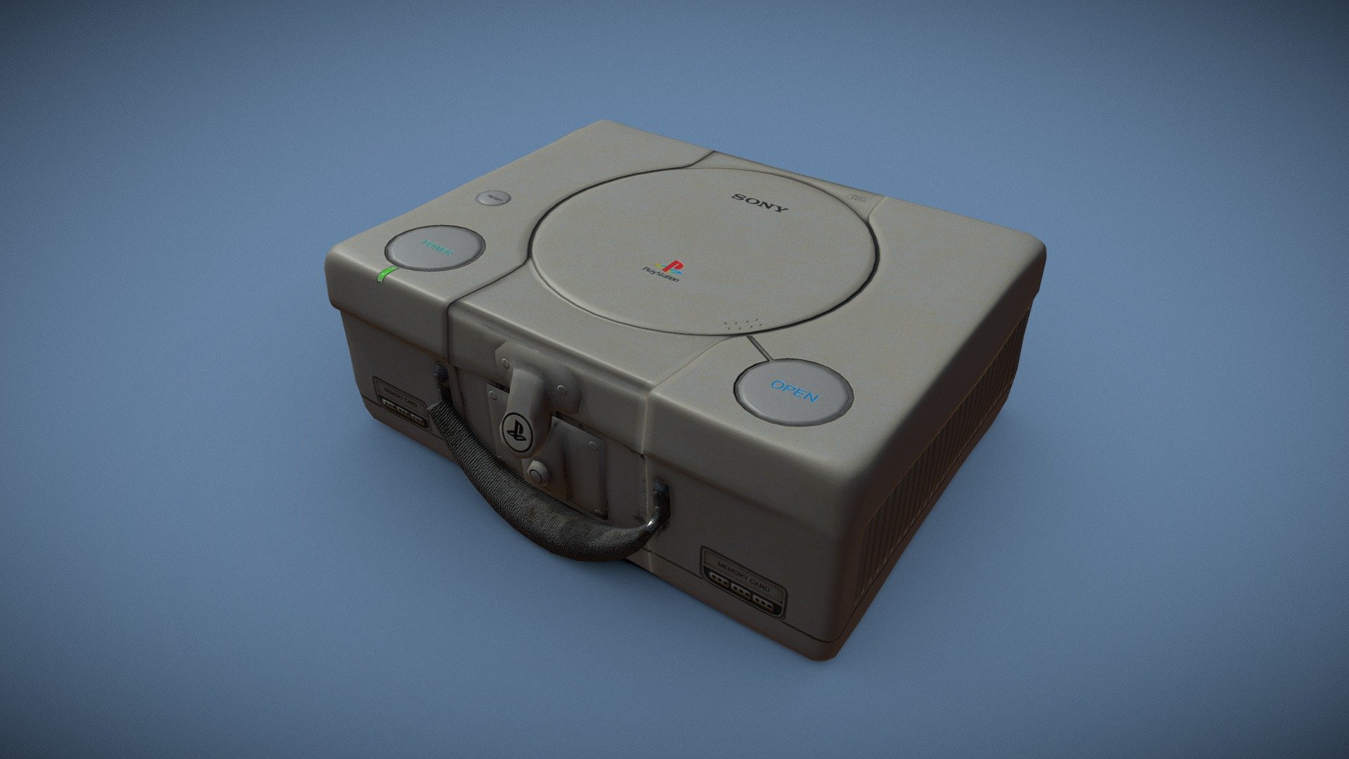 Playstation 1 Suitcase Challenge — Sketchfab embed 3D viewer