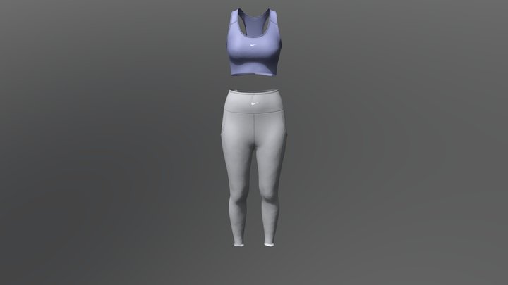 sports bra and leggings for nike 3D Model