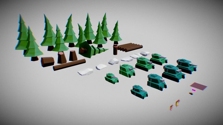 Tank Game Kit.V4 3D Model