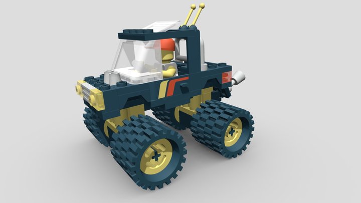 Lego 6675 Road and Trail 4x4 (1988) 3D Model