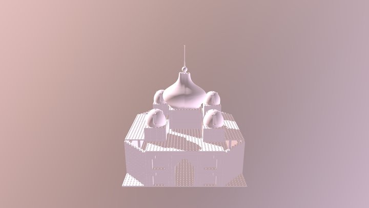 Taj Mahal Building (studio) Copy 3D Model