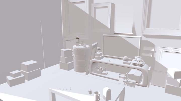 Art Thief's Small Apartment 3D Model