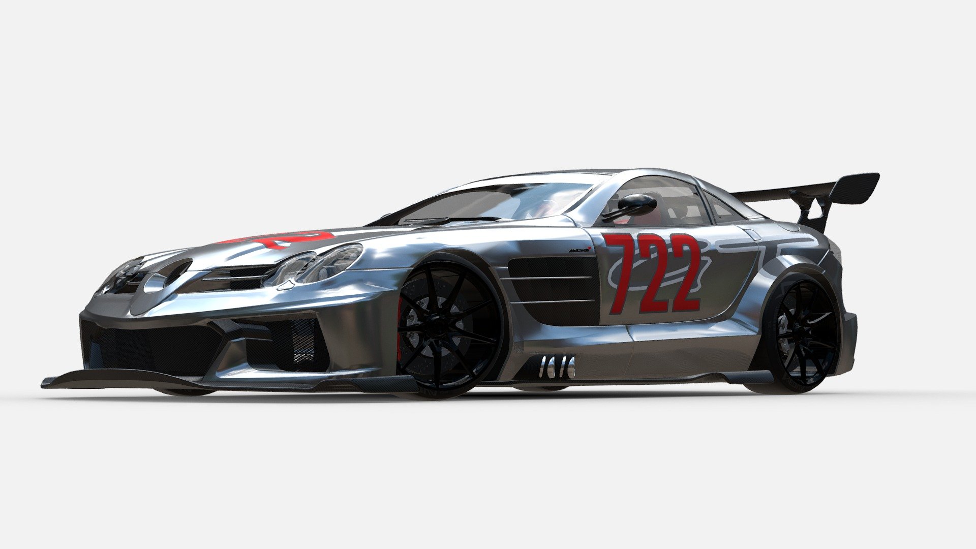 3d Model Mercedes SLR 722 GT - Buy Royalty Free 3D model by zizian ...