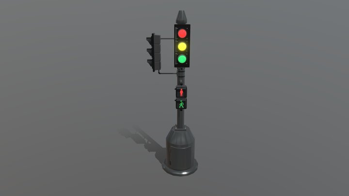 HW6 DETAILS TRAFFIC LIGHT 3D Model