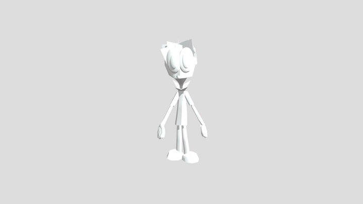 Textureless Matthew Gangnam Style 3D Model