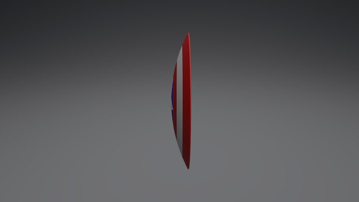 Captain America's Shield 3D Model