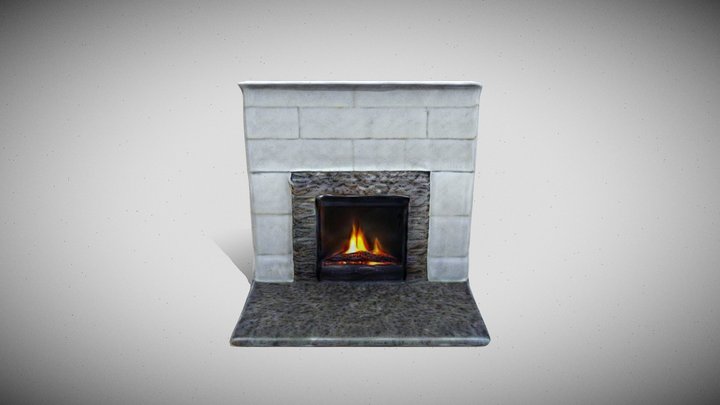 Fireplace Optimized 3D Model