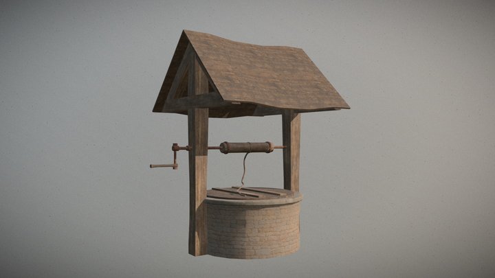 Medieval well 3D Model