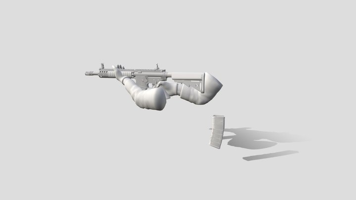 M4A1_animations 3D Model