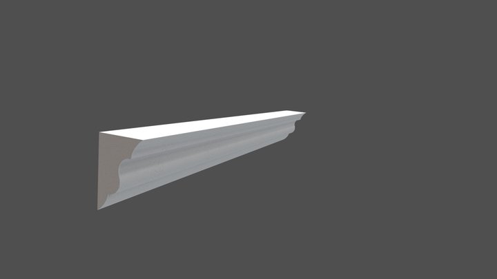 TA-EA-020-007-0648 Crown Molding 3D Model