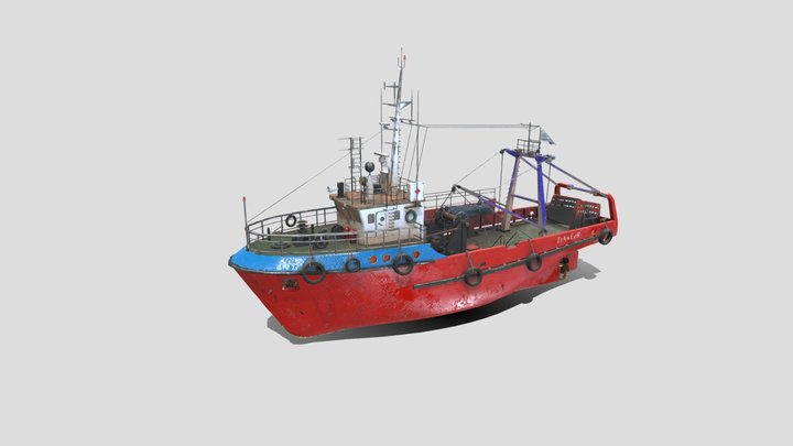 Fishing Trawler 3D Model