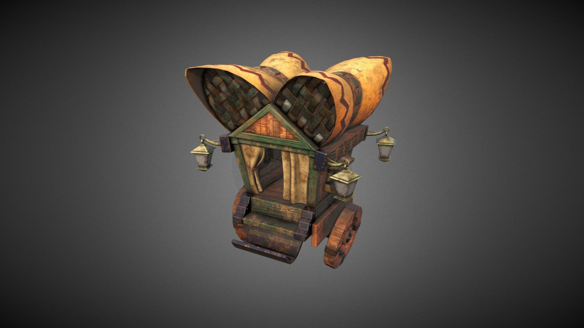 Crystal Caravan Wagon Cart 3D model by sheldon.bean [0814dd4] Sketchfab
