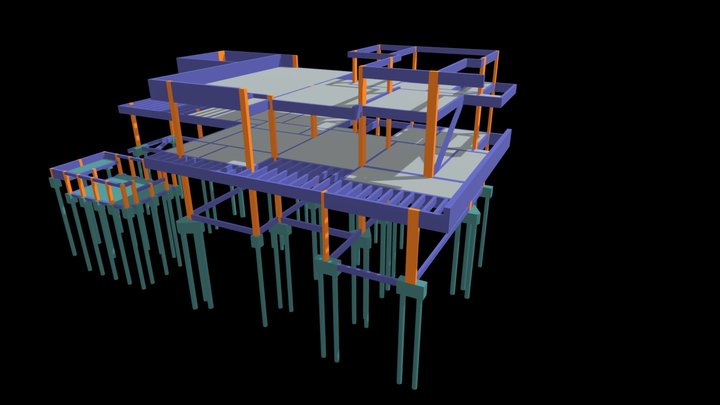 3D - Skethfab - Projeto Estrutural Neto e Maiara 3D Model