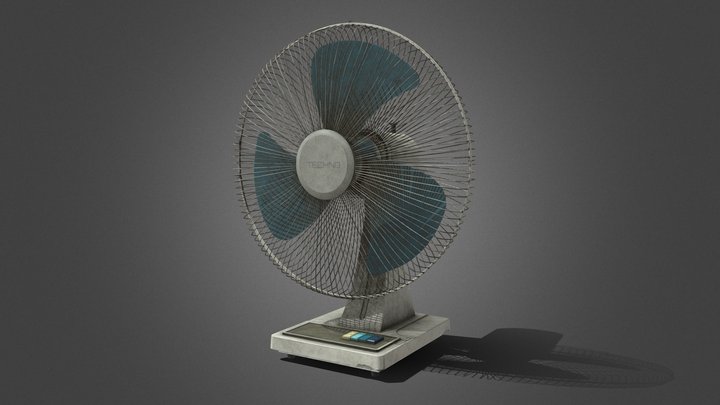 Old table Fan 3D Model