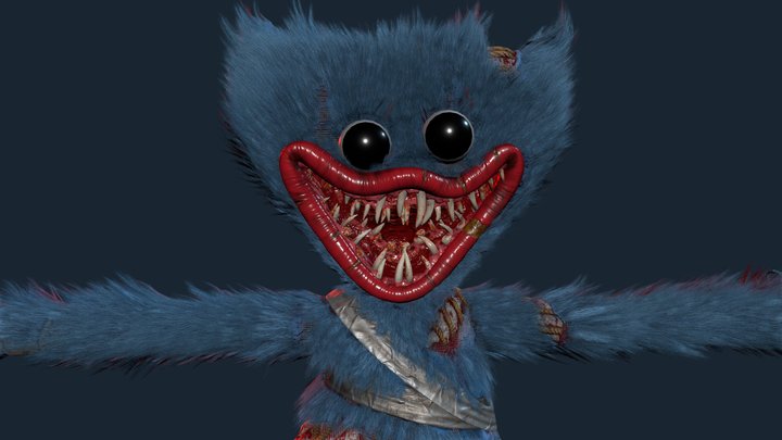 Poppy Playtime (Chapter 4) - Withered Huggy 3D Model
