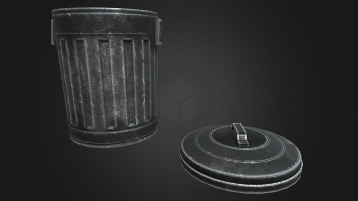Trash Can 3D Model
