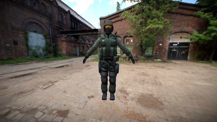 Strike Trooper 3D Model
