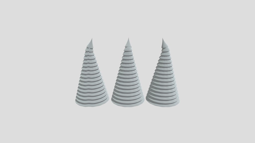 Glass Christmas Trees