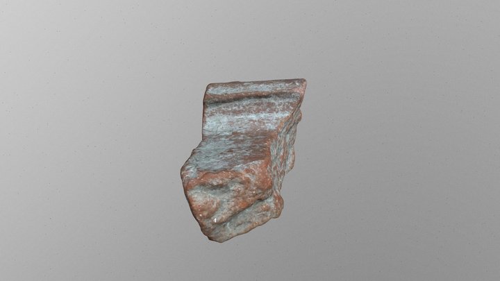 Roman Tegula Fragment 3D Model