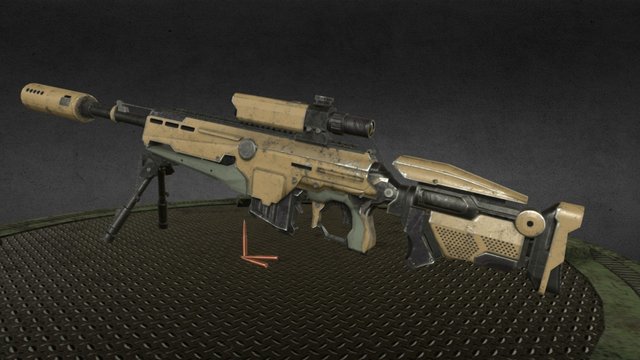 Sniper Rifle 3D Model