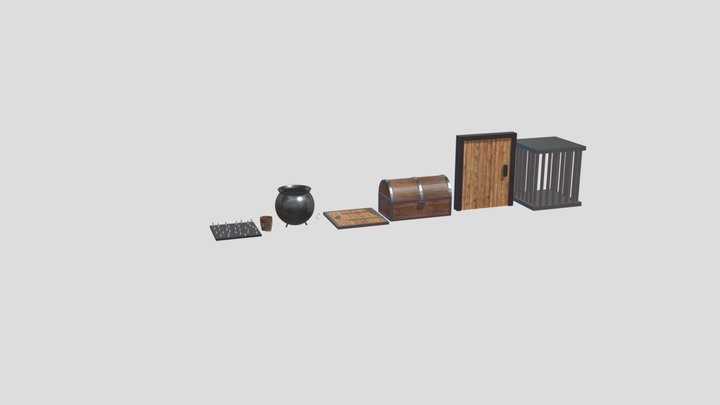 dungeon props 3D Model