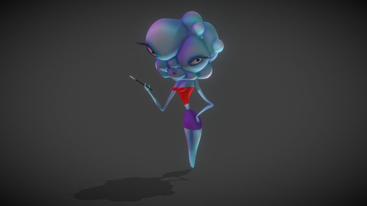 Bubble Faced Mary 3D Model