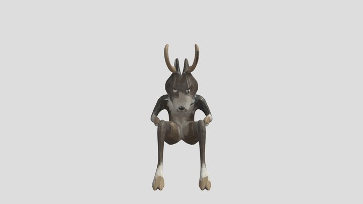 Depressed deer 3D Model