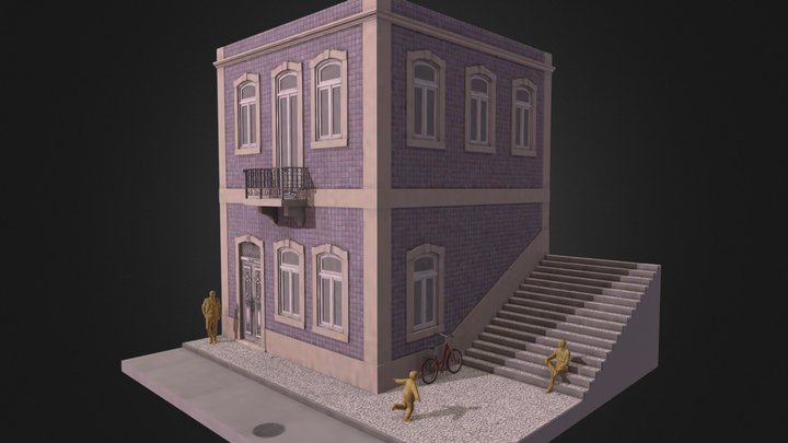 Traditional Building Lisboa 3D Model