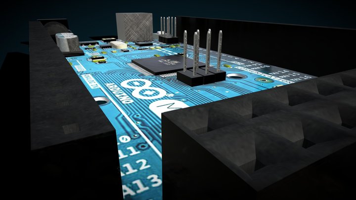 Arduino Mega 2560 3D Model