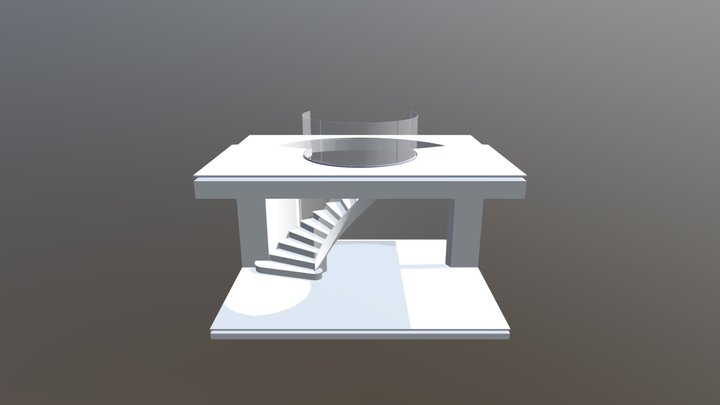 Mohans Helical Stairs 3D Model