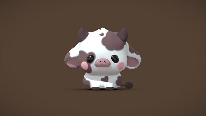 Cow (Chibi) 3D Model