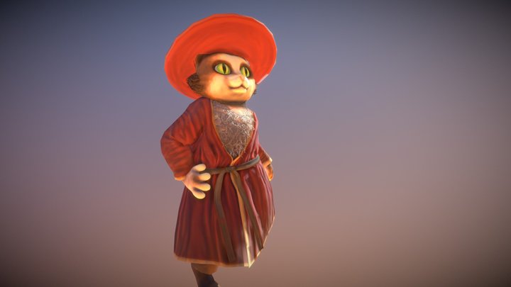 Wizard Cat! 3D Model