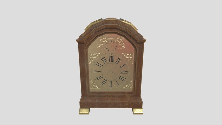 Will-Dutton 219 Pendulum Clock 3D Asset 3D Model