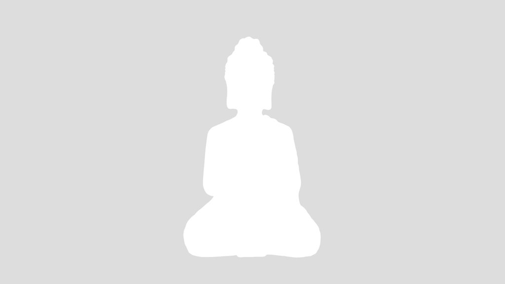 Buddha Statue With Garment Photo Scan