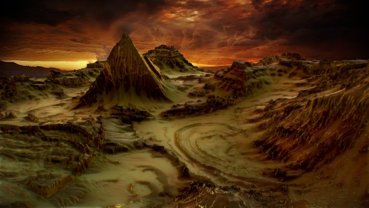 Alien Planet : Lost City 3D Model