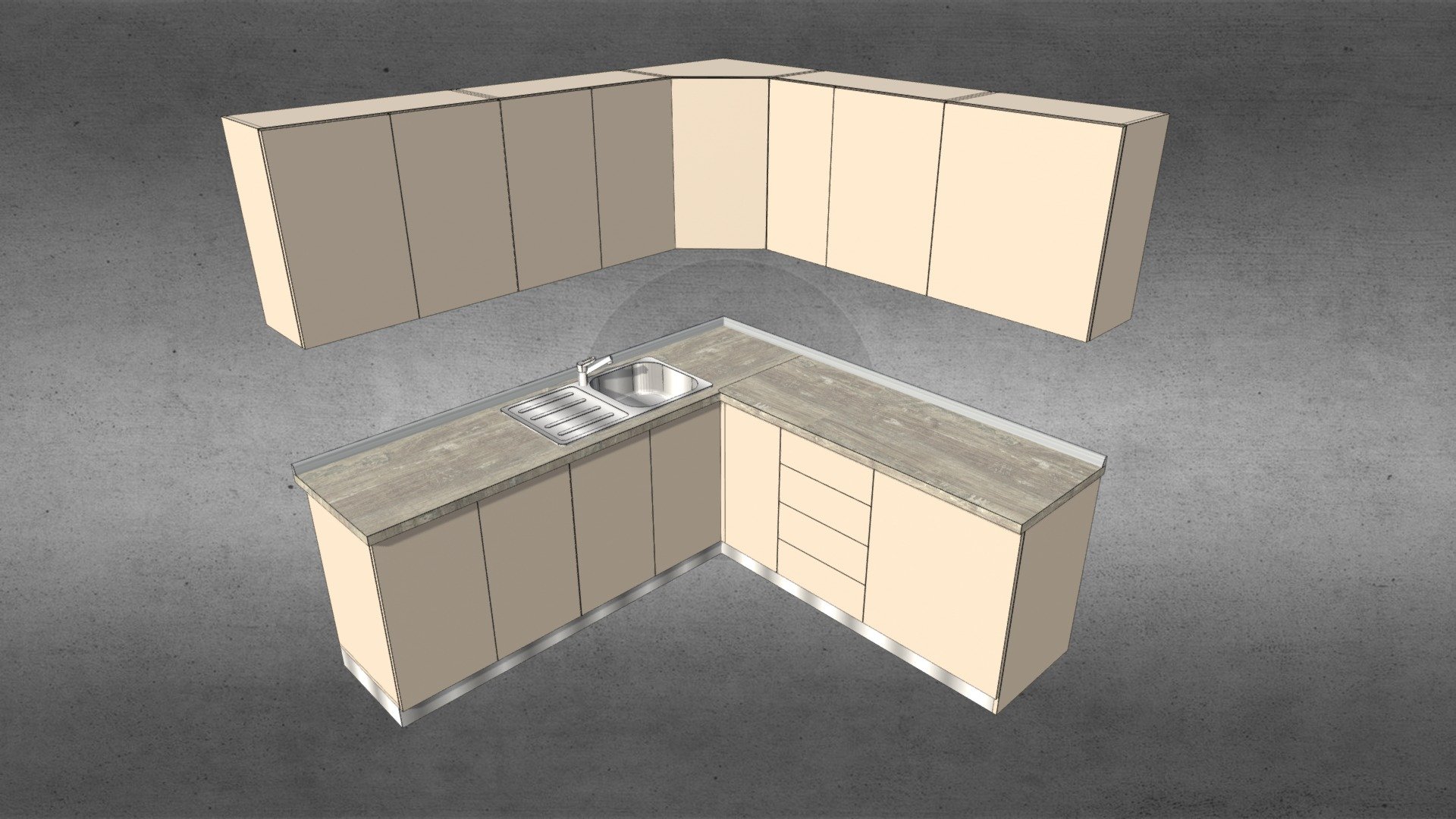 Bucatarie CV — Sketchfab embed 3D viewer