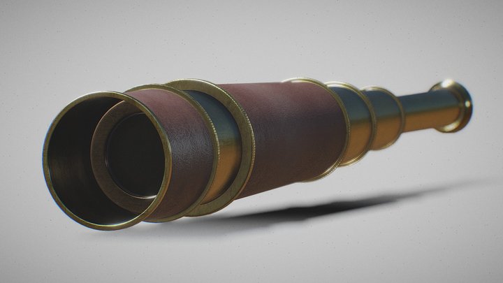 Telescope Spyglass 3D Model