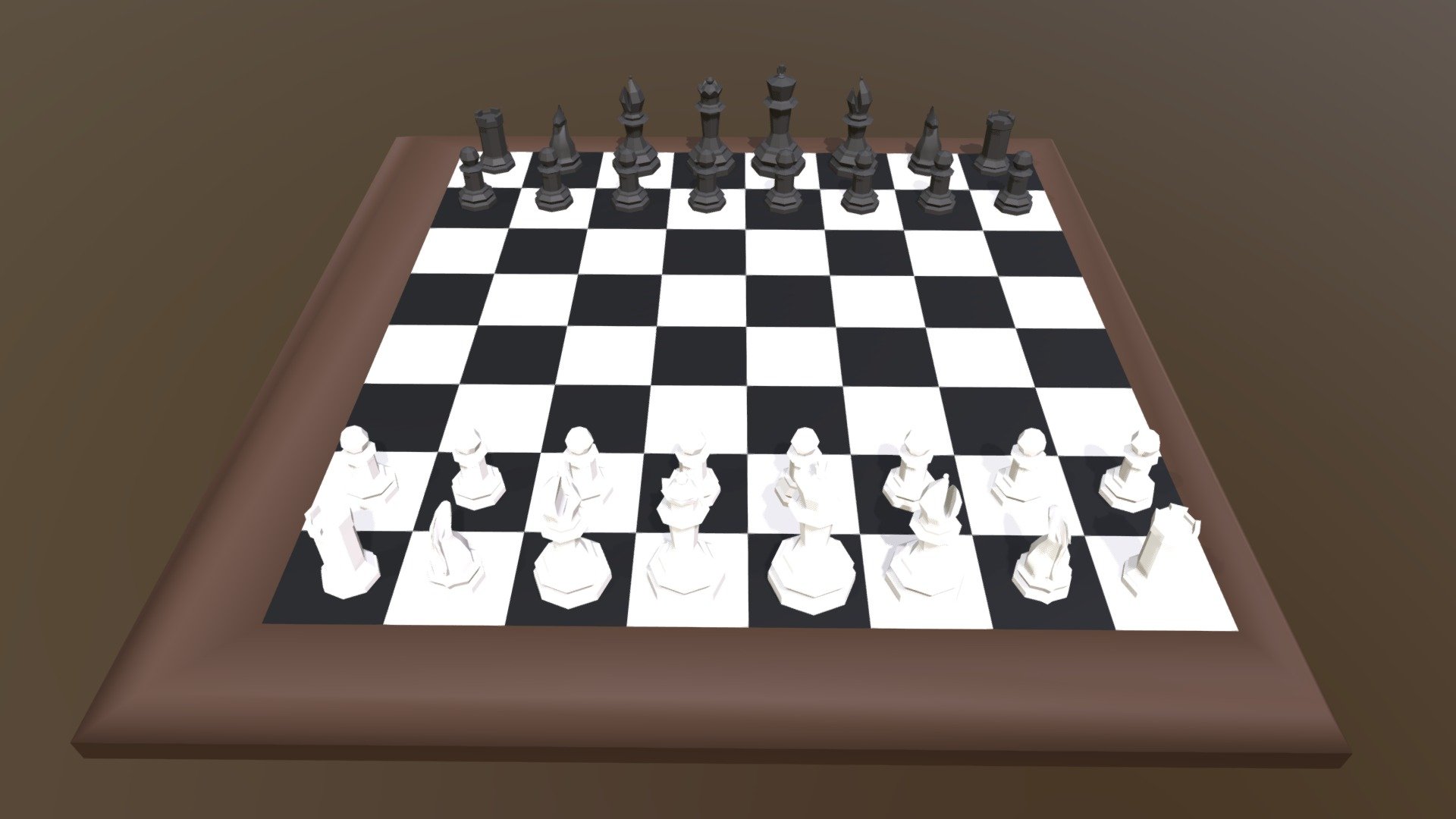 ArtStation - Low poly 3D Chessboard Game assets