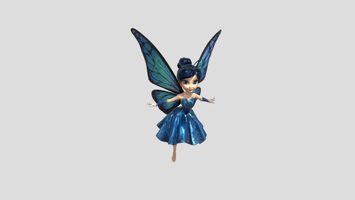Blue Fairy Delight 3D Model
