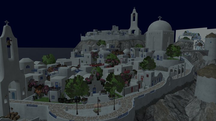 Sonic Unleashed-Apotos Hub(Night) 3D Model
