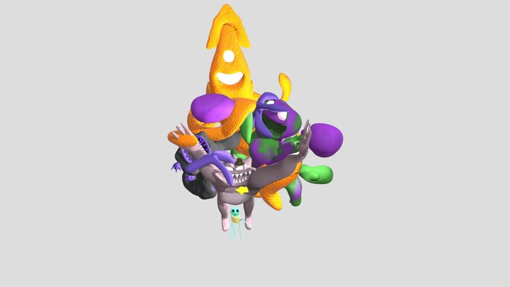 Hellish Sheriff vs Hellish Sir Dadadoo vs Jumbo 3D Model