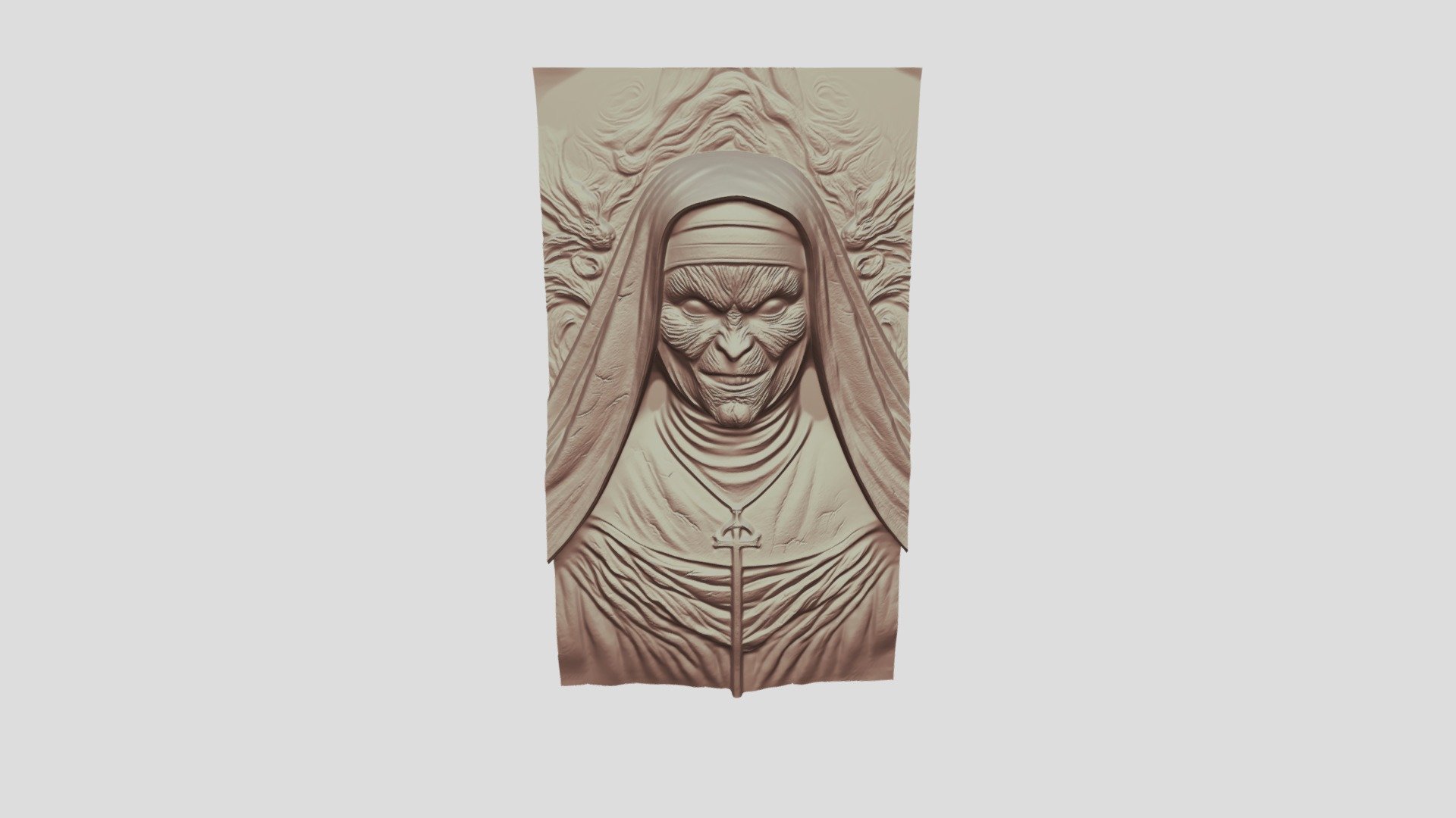 A Relief of Valak - 3D model by omankz (@omankz_) [0827e97] - Sketchfab