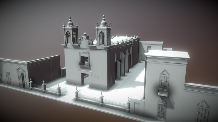 Jesús María Church, 1910 *ca.* Mérida, México 3D Model